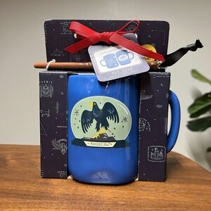Rae Dunn x Harry Potter Ravenclaw Color Changing Mug Stir Wand Seasons Greetings